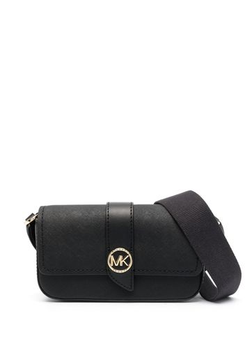 Michael Michael Kors Greenwich foldover shoulder bag - Schwarz