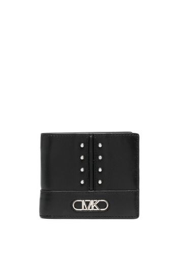 Michael Michael Kors logo-plaque leather wallet - Schwarz