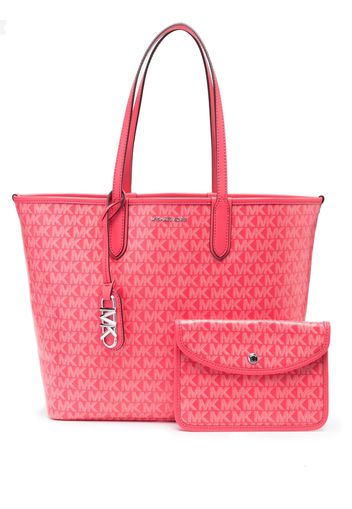 Michael Michael Kors Eliza monogram-jacquard tote bag - Rosa