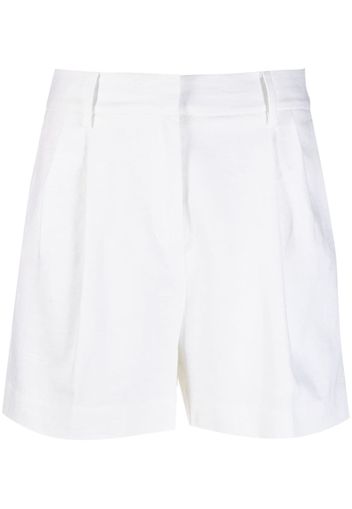 Michael Michael Kors high-waist linen-blend shorts - Weiß