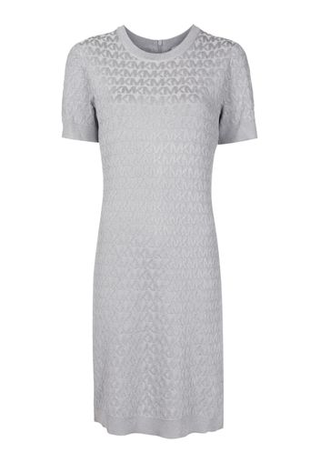 Michael Michael Kors Kleid aus Monogramm-Jacquard - Grau