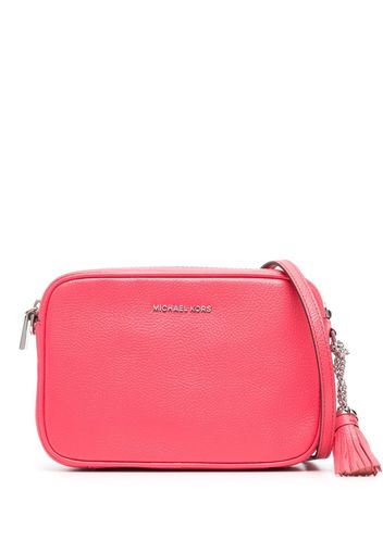 Michael Michael Kors logo-lettering leather crossbody bag - Rosa