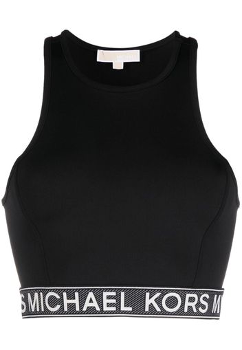 Michael Michael Kors logo-underband racerback tank top - Schwarz