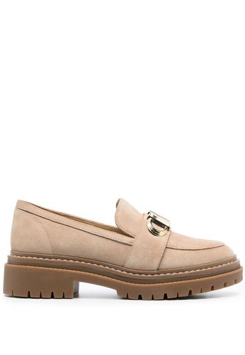 Michael Michael Kors Parker leather loafers - Nude