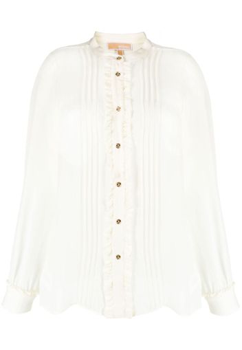 Michael Michael Kors ruffled buttoned shirt - Nude