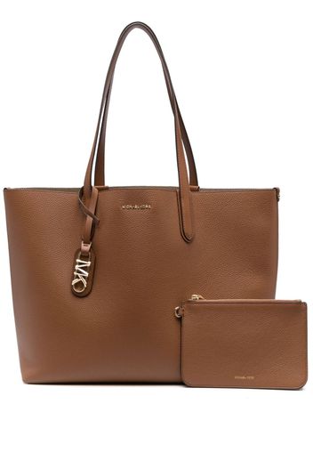 Michael Michael Kors Eliza XL logo-plaque leather tote bag - Braun