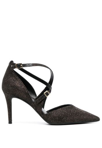 Michael Michael Kors 90mm glittered pointed pumps - Braun