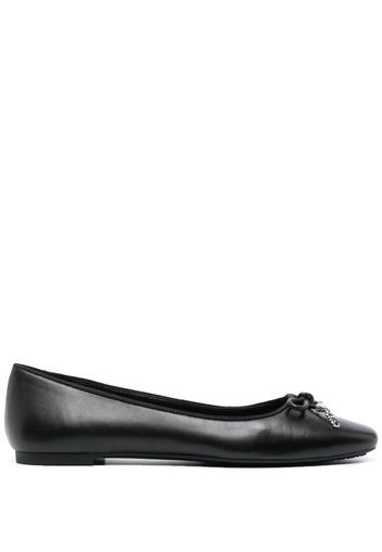 Michael Michael Kors Nori leather ballerina shoes - Schwarz