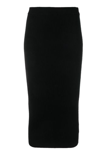 Michael Michael Kors ribbed-knit wool-blend skirt - Schwarz