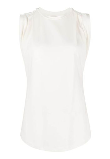 Michael Michael Kors pleat-detailing tank top - Nude