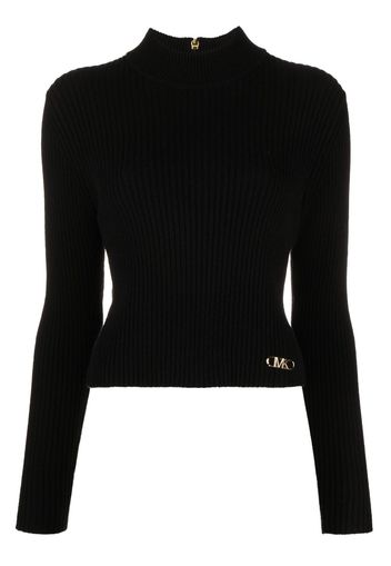 Michael Michael Kors high-neck chunky-knit jumper - Schwarz