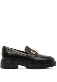 Michael Michael Kors Parker lug logo-plaque loafers - Schwarz