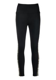 Michael Michael Kors logo-tape high-waisted leggings - Schwarz