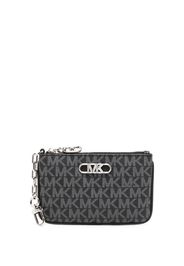 Michael Michael Kors monogram logo-plaque wallet - Schwarz