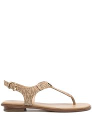 Michael Michael Kors logo plaque thong sandals - Nude