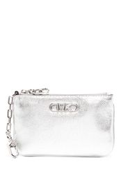 Michael Michael Kors logo-plaque wallet - Silber