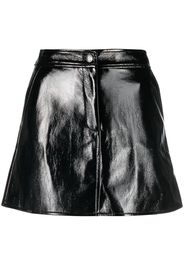 Michael Michael Kors crinkled patent miniskirt - Schwarz