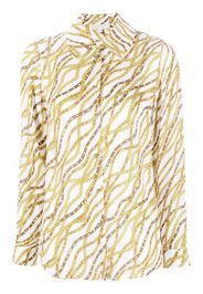 Michael Michael Kors chain-print shirt - Weiß