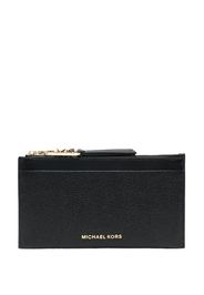 Michael Michael Kors logo-plaque leather wallet - Schwarz