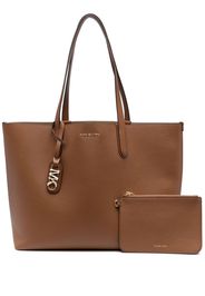 Michael Michael Kors Eliza XL logo-plaque leather tote bag - Braun