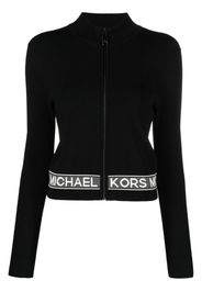 Michael Michael Kors Cardigan mit Logo-Streifen - Schwarz