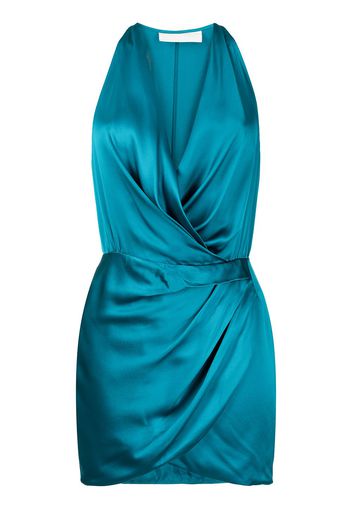 Michelle Mason Neckholder-Kleid aus Seide - Blau