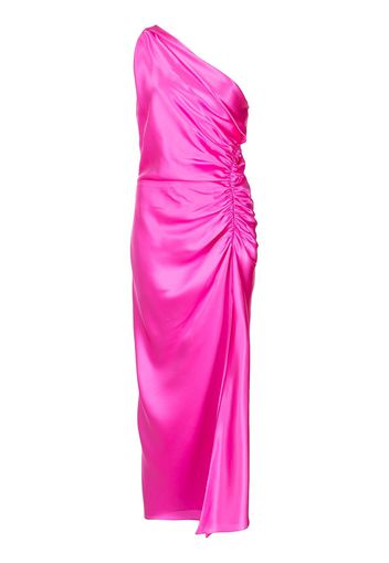 Michelle Mason Asymmetrisches Seidenkleid - Rosa