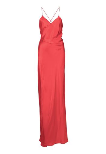 Michelle Mason Gewickeltes Abendkleid aus Seide - Rot