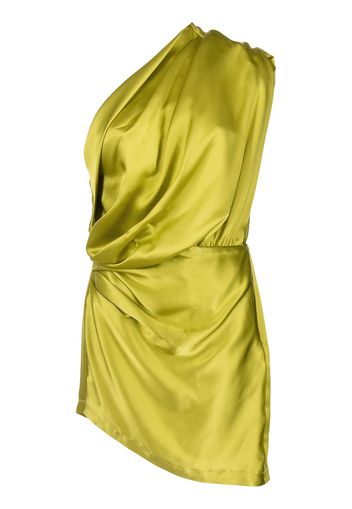 Michelle Mason Asymmetrisches Minikleid aus Satin - Gelb