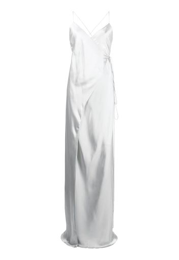 Michelle Mason Wickelkleid aus Seide - Silber