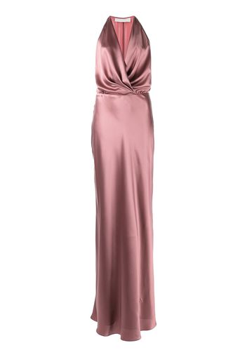 Michelle Mason Drapiertes Abendkleid - Rosa