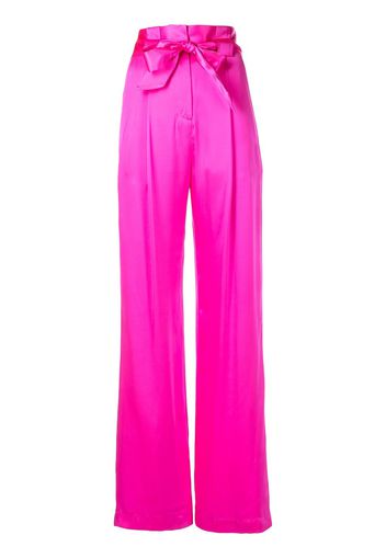 Michelle Mason Taillenhose mit Bundfalten - Rosa