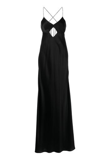 Michelle Mason Abendkleid mit Cut-Out - Schwarz