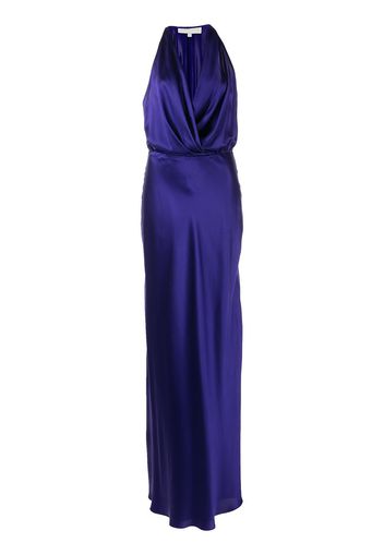 Michelle Mason Drapiertes Abendkleid - Blau