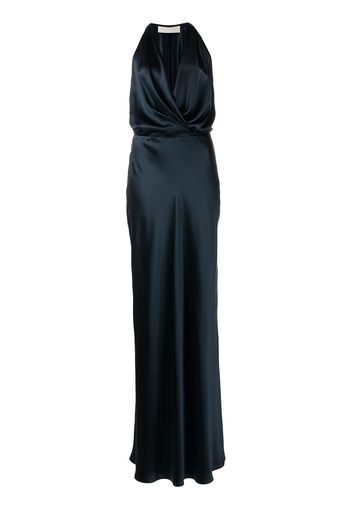 Michelle Mason Drapiertes Abendkleid - Blau