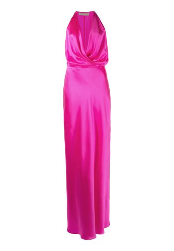 Michelle Mason Drapiertes Abendkleid - Rosa