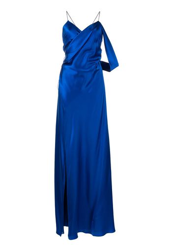 Michelle Mason V-neck silk dress - Blau