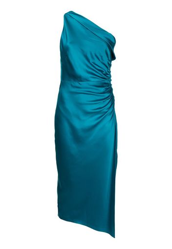 Michelle Mason Seidenkleid mit gerafftem Detail - Blau