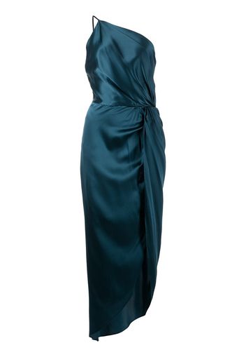 Michelle Mason Seidenkleid mit gerafftem Detail - Blau