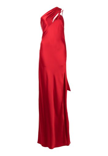 Michelle Mason draped-panel silk gown - Rot