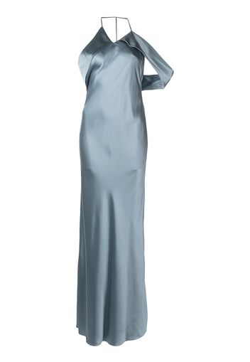 Michelle Mason Seidenkleid mit Drapierung - Blau