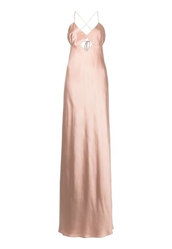 Michelle Mason cut-out detail silk gown - Rosa