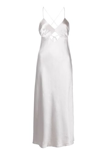 Michelle Mason cut-out detail midi dress - Silber