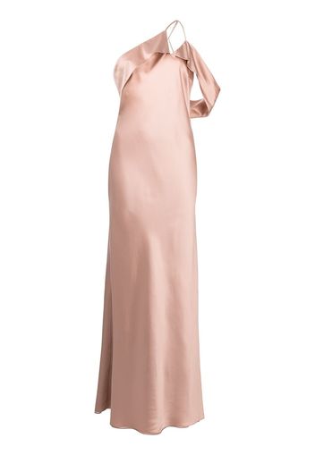 Michelle Mason bias-cut one-shoulder gown - Rosa