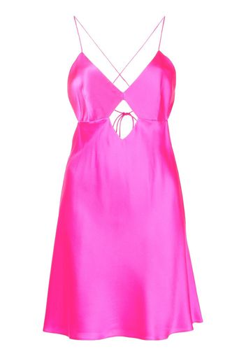 Michelle Mason cut-out detail mini dress - Rosa