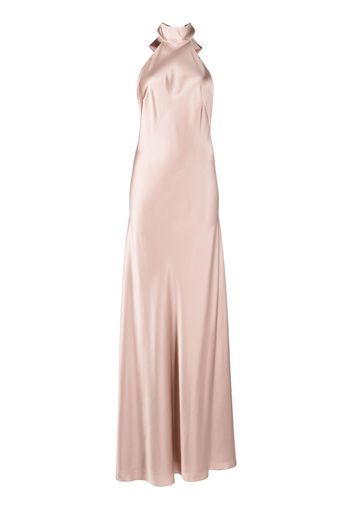 Michelle Mason backless halter-neck gown - Rosa