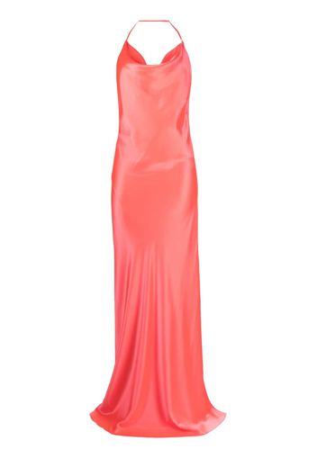 Michelle Mason bias-cut silk gown - Orange