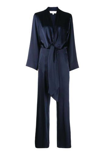 Michelle Mason Jumpsuit im Kimono-Look - Blau