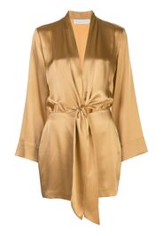 Michelle Mason Minikleid im Kimono-Look - Gelb