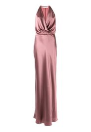 Michelle Mason Drapiertes Abendkleid - Rosa